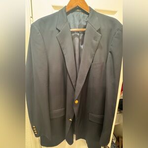 Hart Schaffner Marx Navy Blazer with Gold Buttons